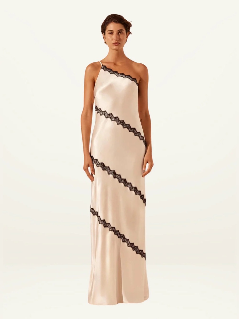 SHONA JOY CAMILLE ASYMMETRICAL MAXI DRESS